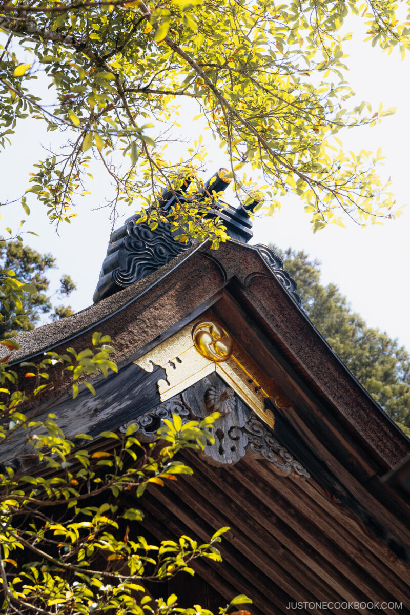 Shrine roof detail