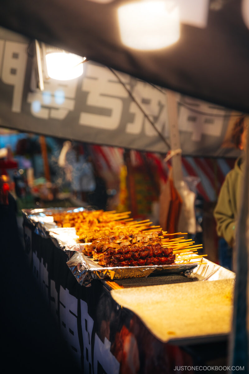 Yakitori food stall