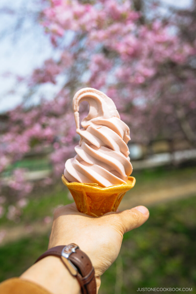 Sakura soft serve
