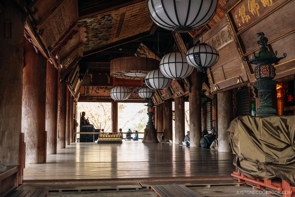 Temple hall interior