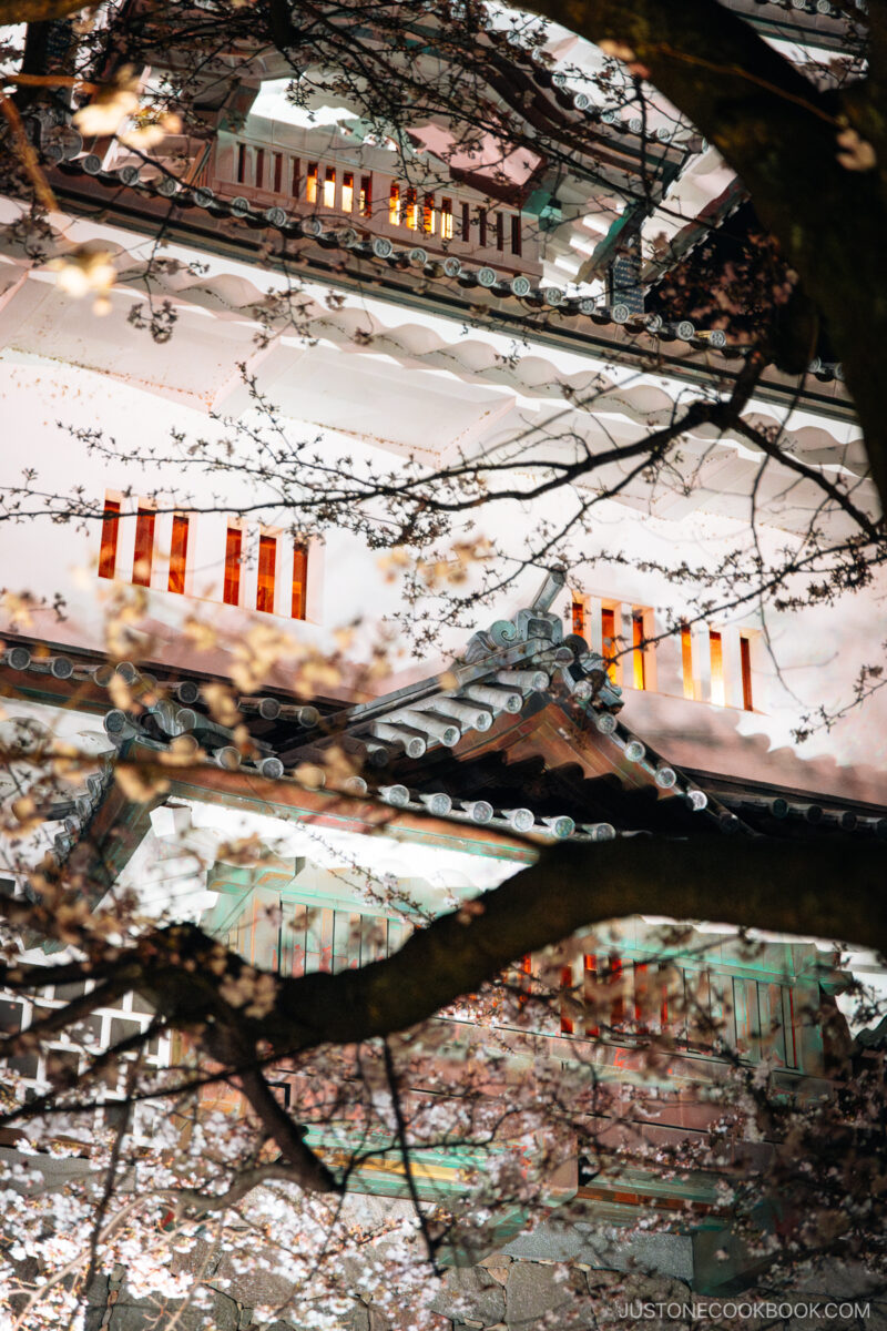 Kanazawa Castle at night