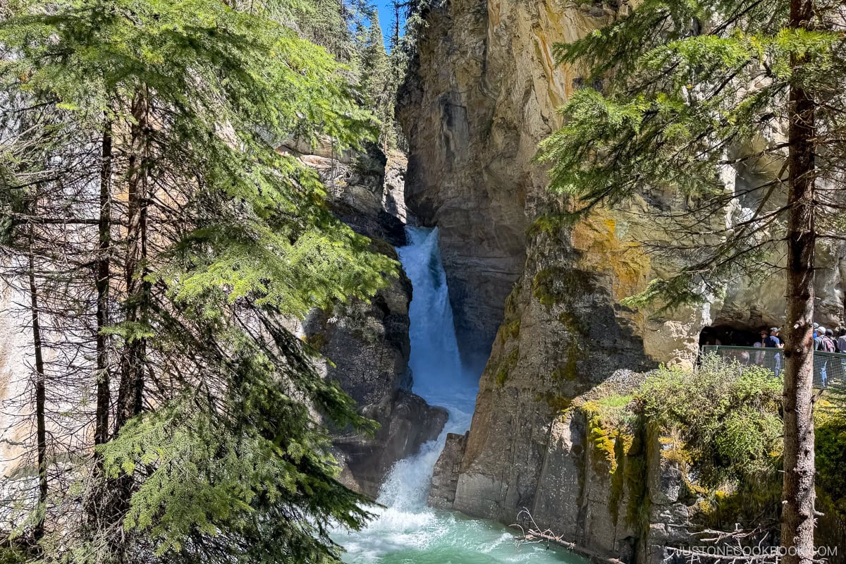 canyon and river at Johnston Canyon