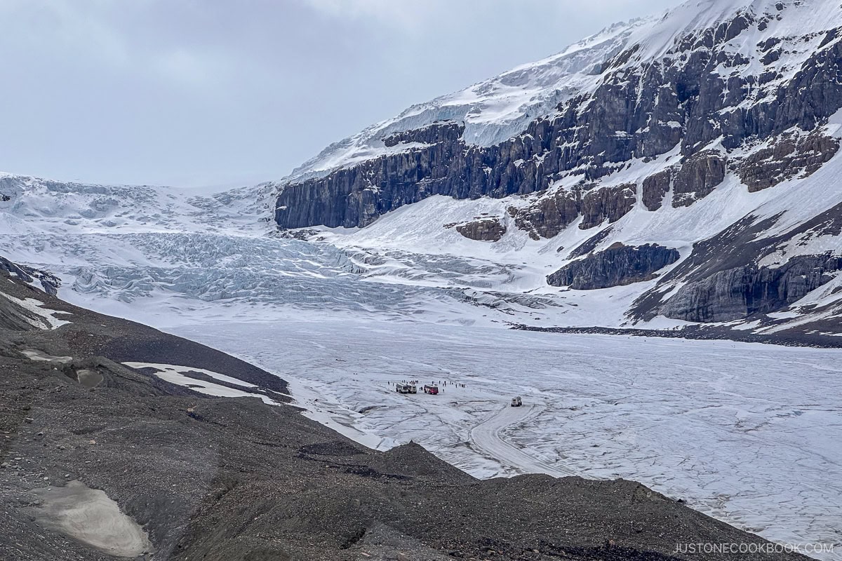 view of Athabasca Glacier