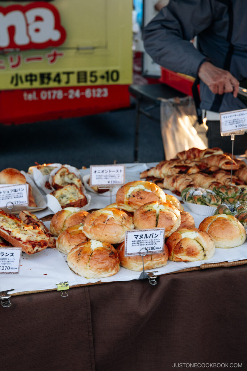 Bakery food market stall