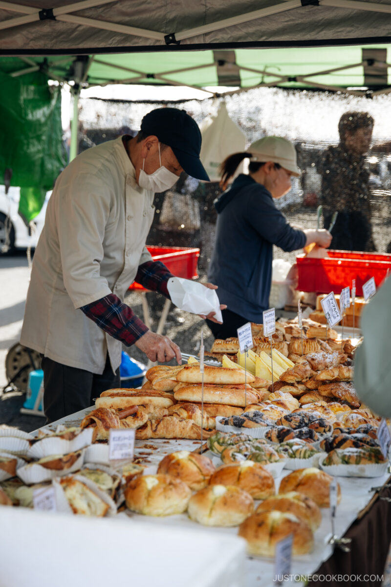 Bakery food market stall