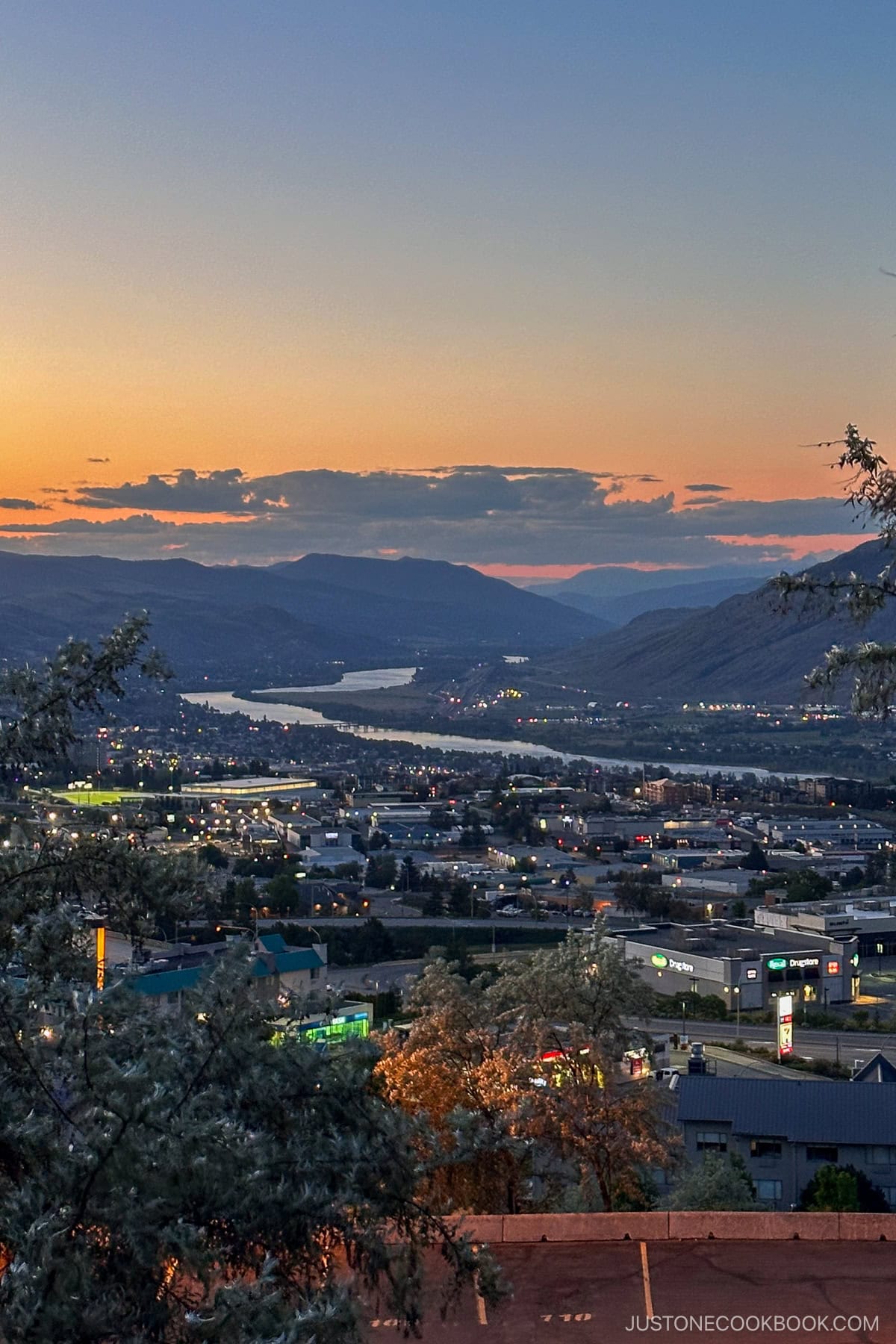 Kamloops at dusk