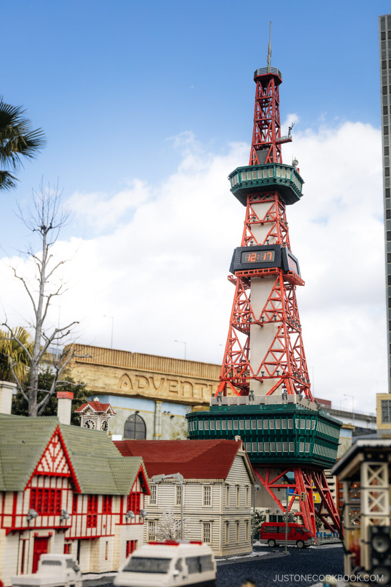 Sapporo TV Tower made from Lego