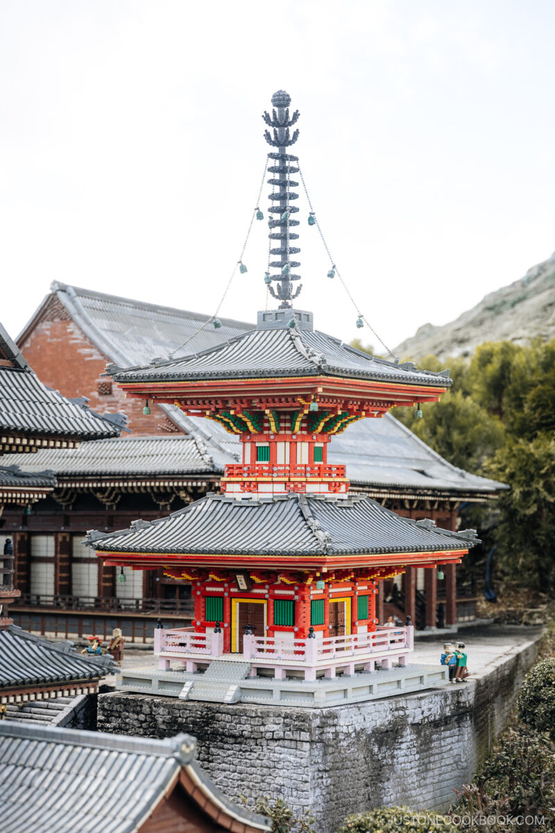 Two storied pagoda in Kiyomizu Dera made from Lego