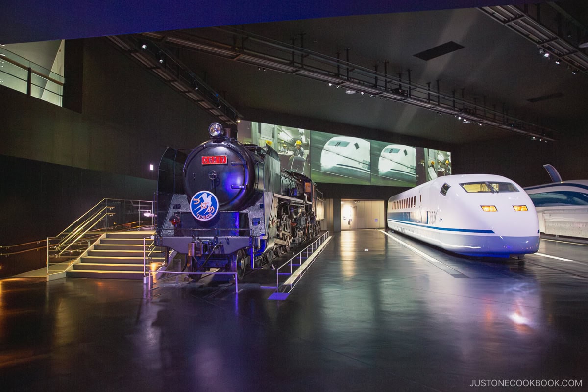 Trains in SCMAGLEV and Railway Park in Nagoya