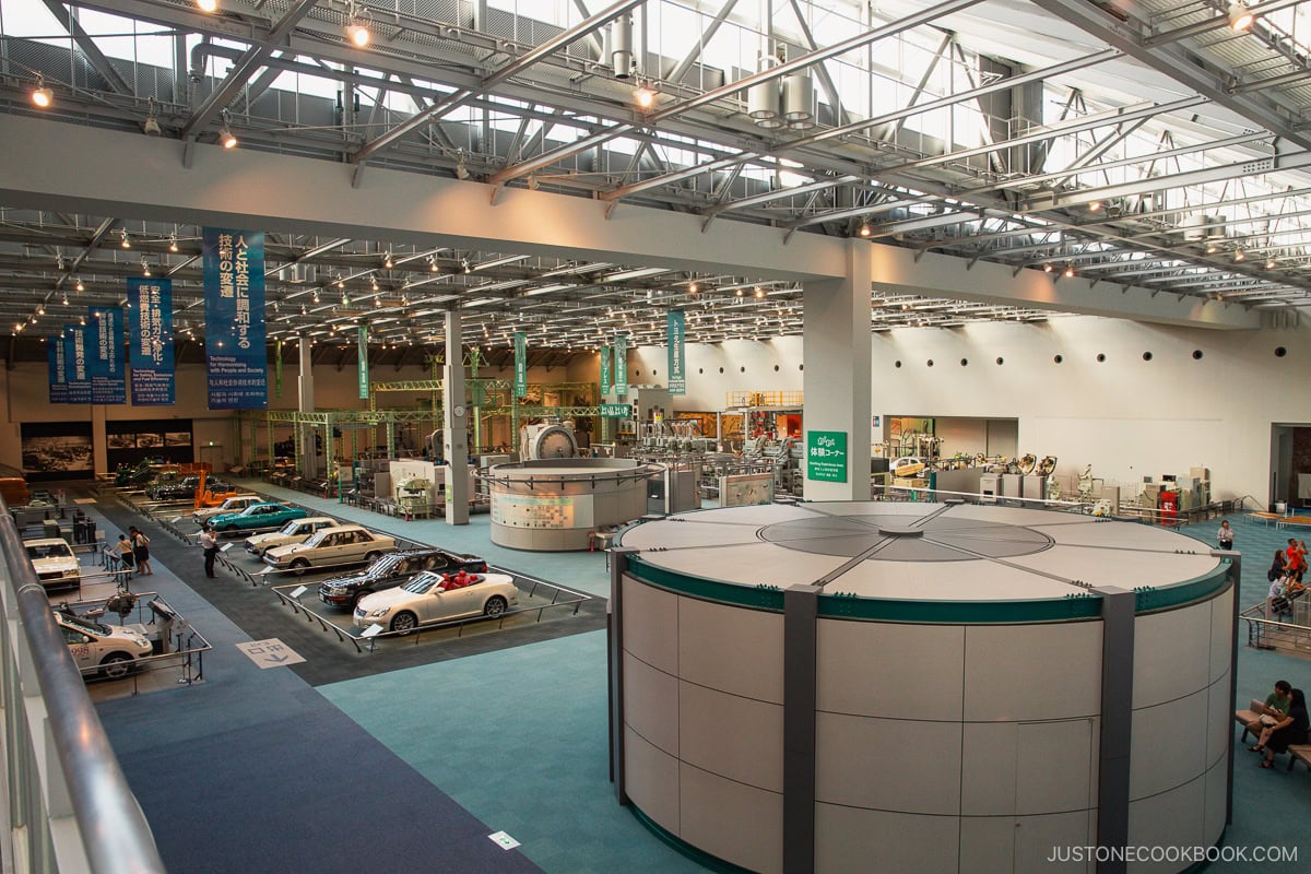 Exhibition hall of classic Toyota cars