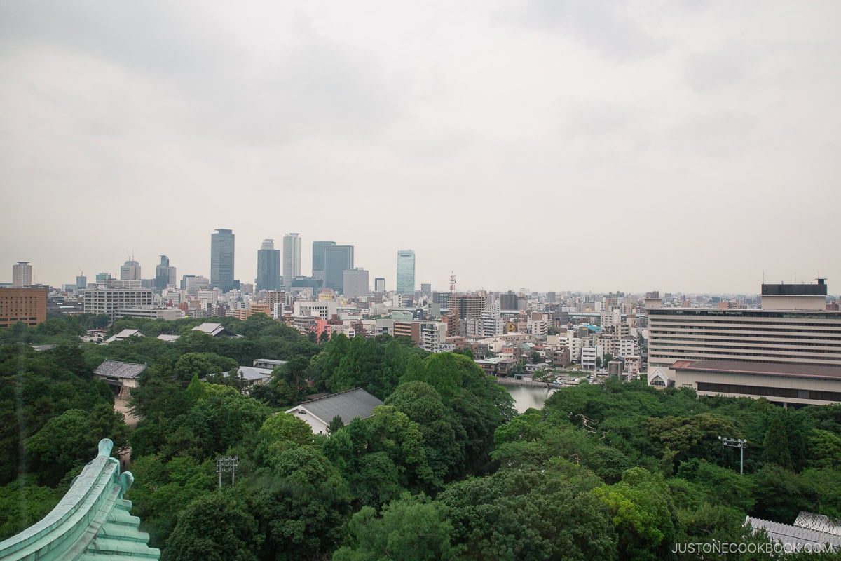 View over Nagoya City from Nagoya Castle