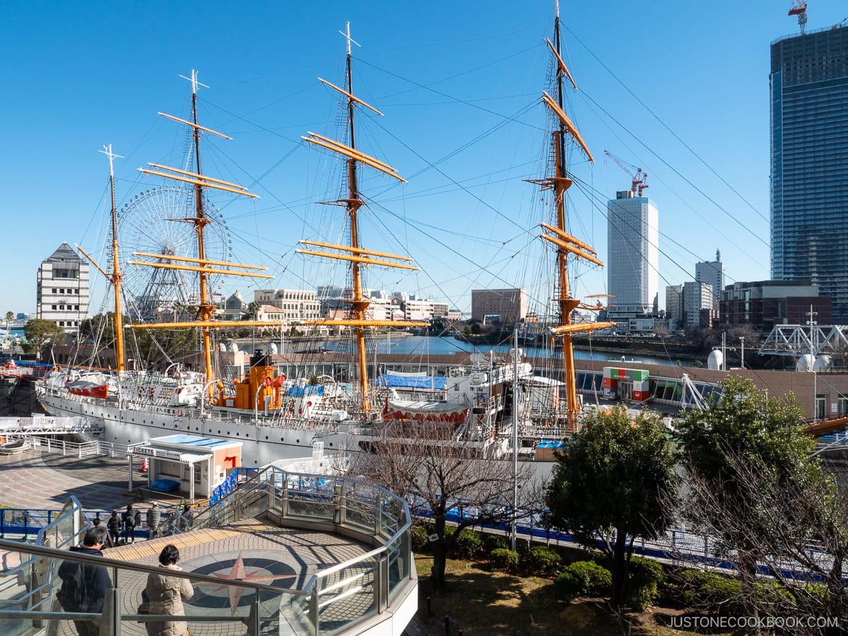 Nippon Maru at Yokohama harbor