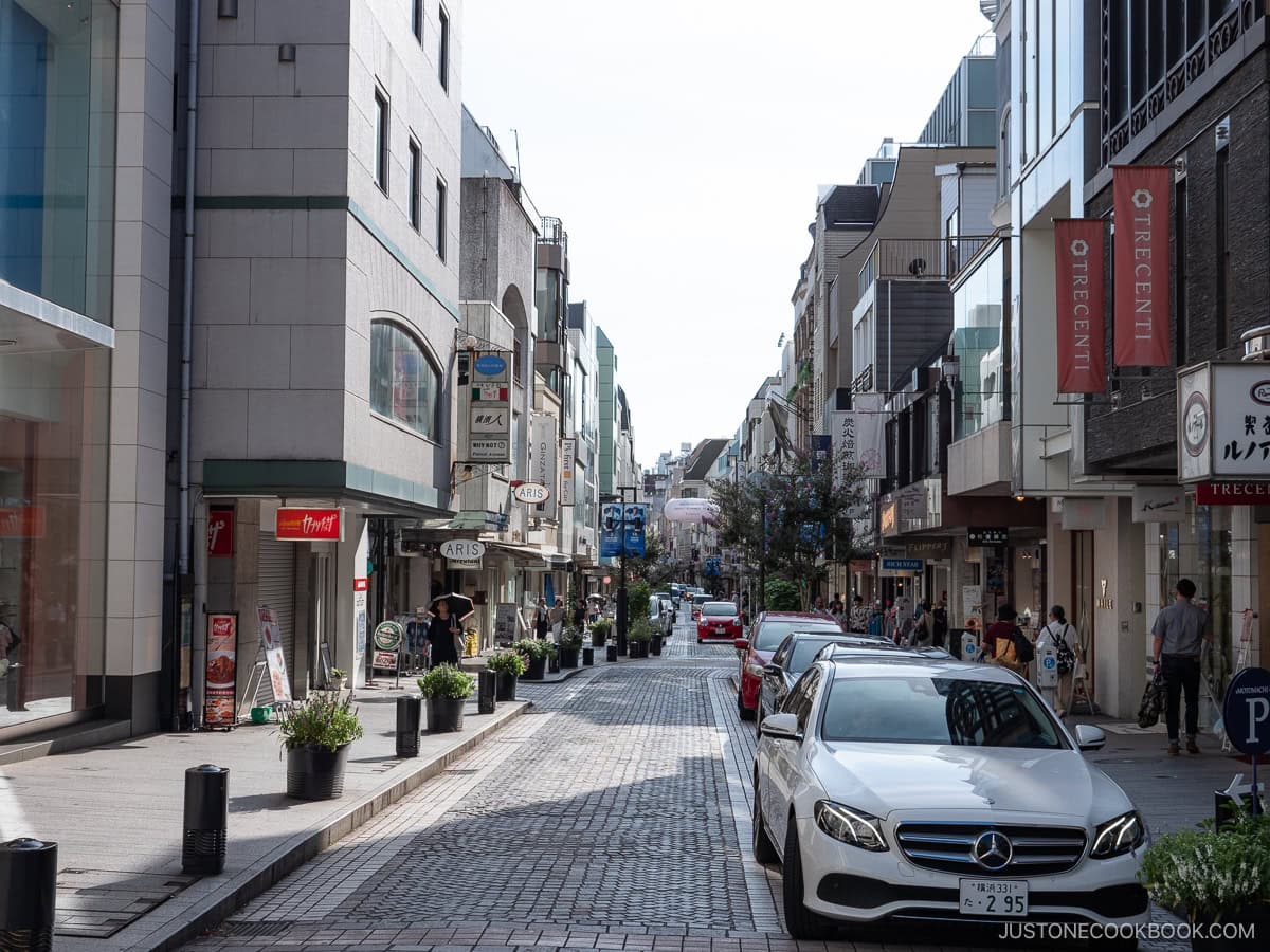 view of Yokohama Motomachi Shopping Street