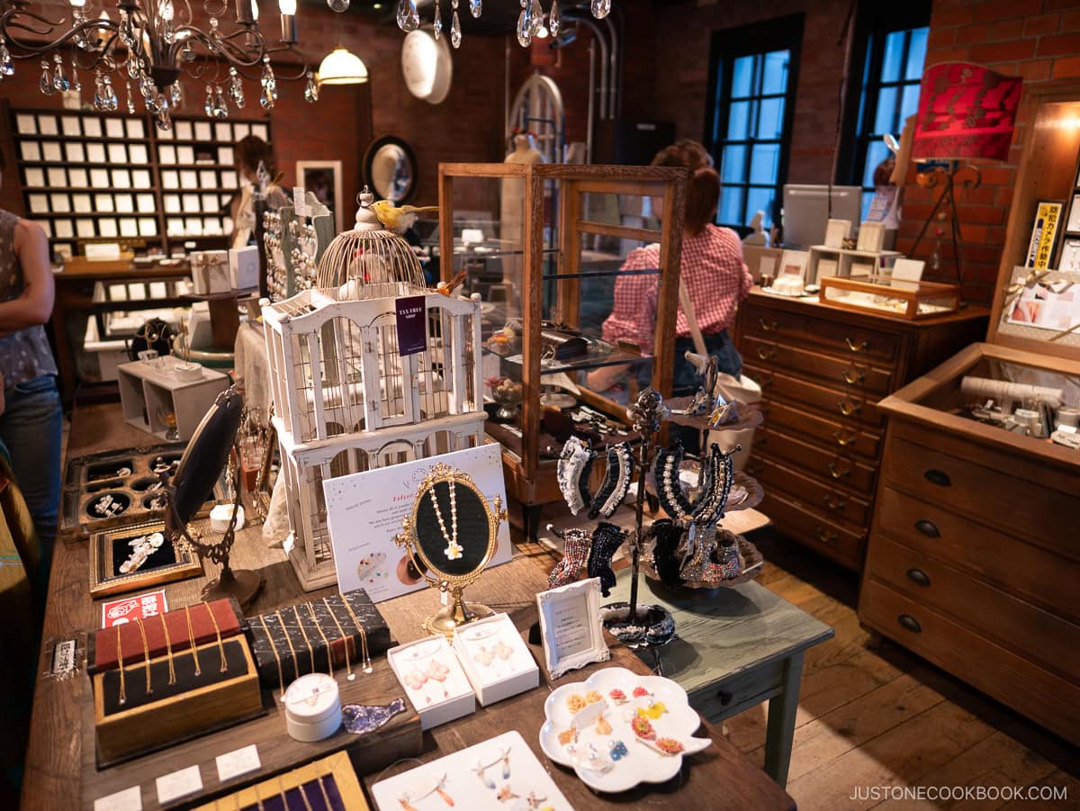 jewelry shop inside warehouse