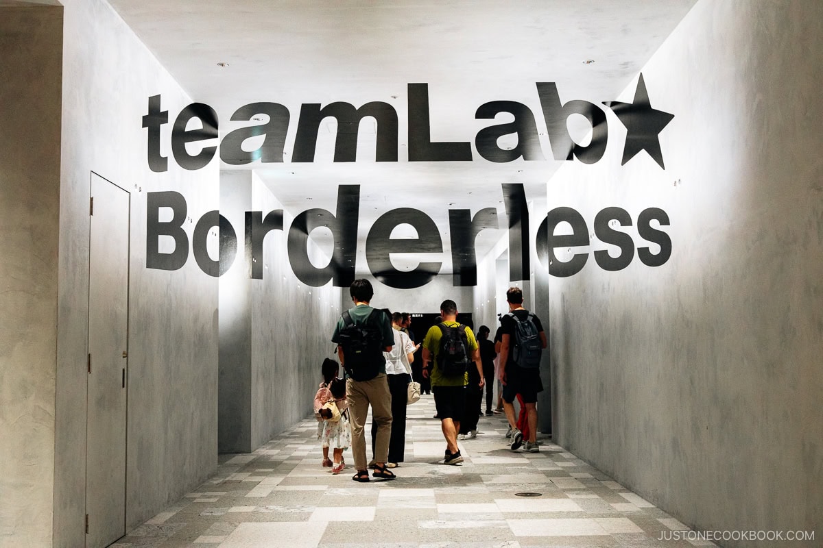 teamLab Borderless entrance sign
