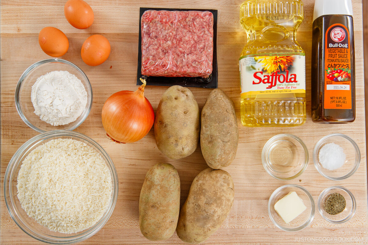 Japanese Croquettes (Korokke) Ingredients